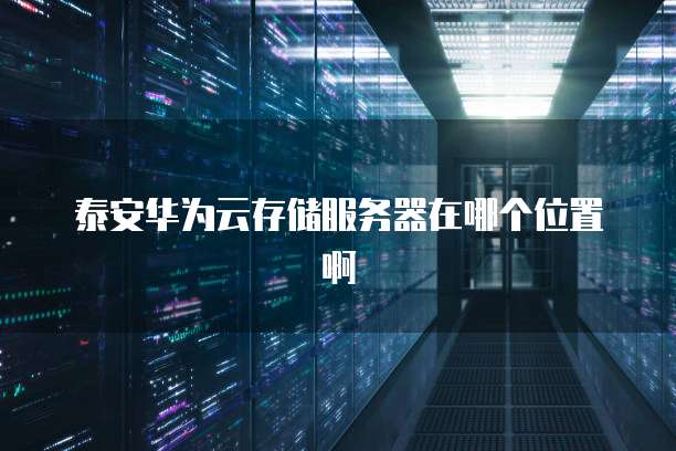 泰安华为云存储服务器在哪个位置啊