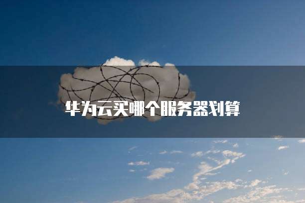 华为云买哪个服务器划算