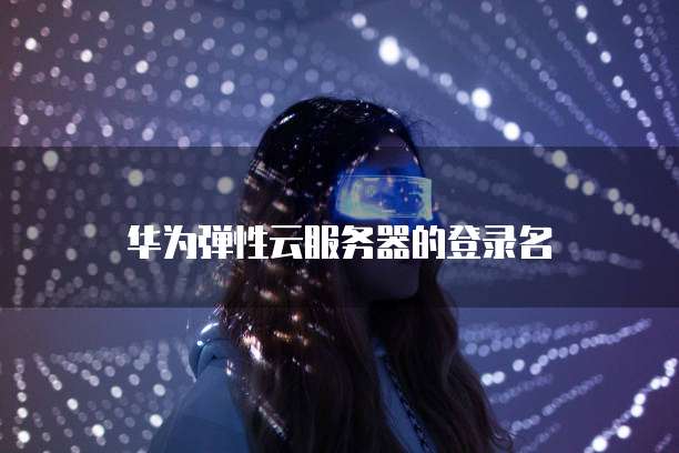 华为弹性云服务器的登录名
