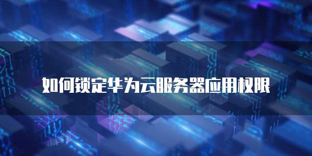 如何锁定华为云服务器应用权限