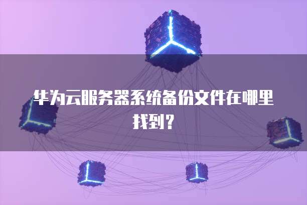 华为云服务器系统备份文件在哪里找到？