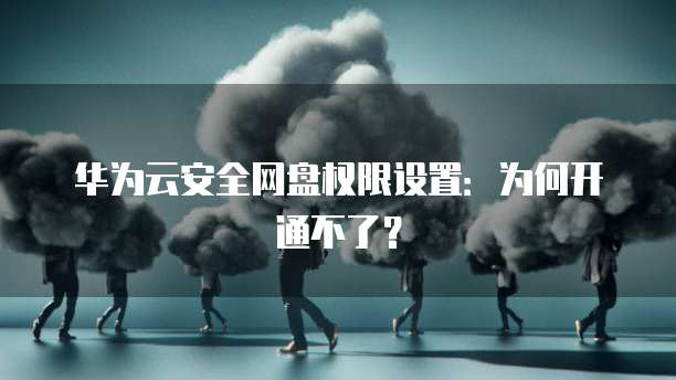 华为云安全网盘权限设置:为何开通不了?