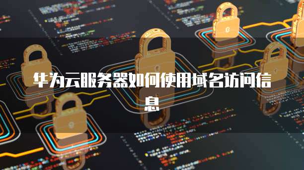 华为云服务器如何使用域名访问信息