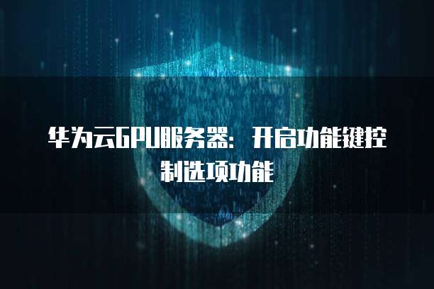华为云GPU服务器:开启功能键控制选项功能