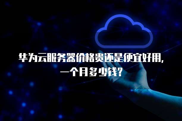 华为云服务器价格贵还是便宜好用,一个月多少钱?