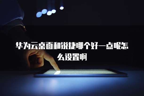 华为云桌面和锐捷哪个好一点呢怎么设置啊
