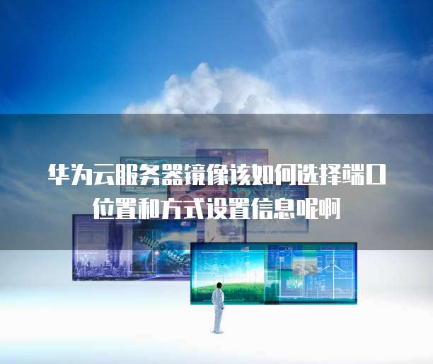 华为云服务器镜像该如何选择端口位置和方式设置信息呢啊