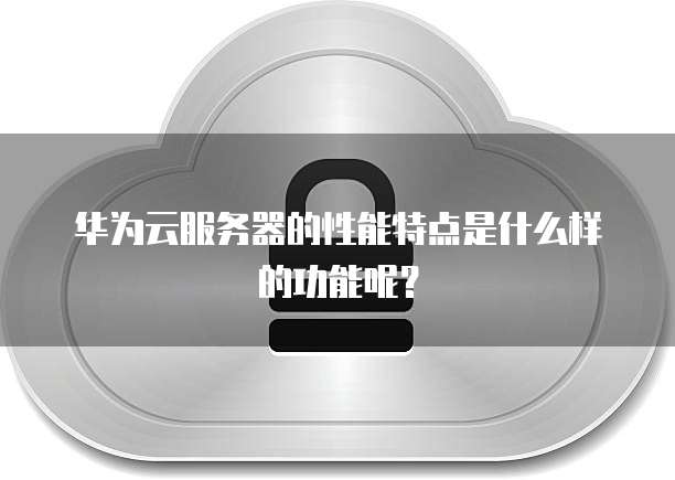 华为云服务器的性能特点是什么样的功能呢?