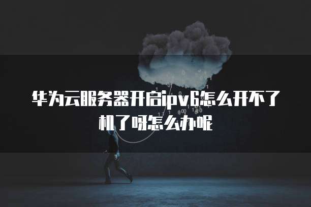 华为云服务器开启ipv6怎么开不了机了呀怎么办呢