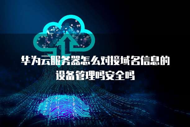 华为云服务器怎么对接域名信息的设备管理吗安全吗