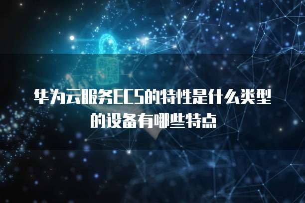 华为云服务ECS的特性是什么类型的设备有哪些特点