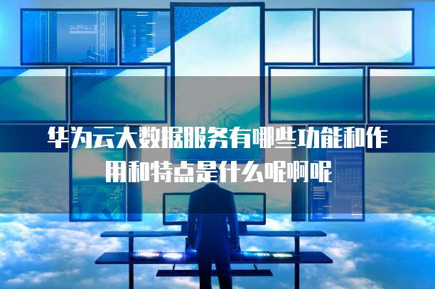华为云大数据服务有哪些功能和作用和特点是什么呢啊呢