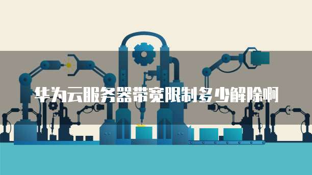 华为云服务器带宽限制多少解除啊