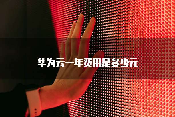 华为云一年费用是多少元