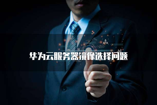 华为云服务器镜像选择问题