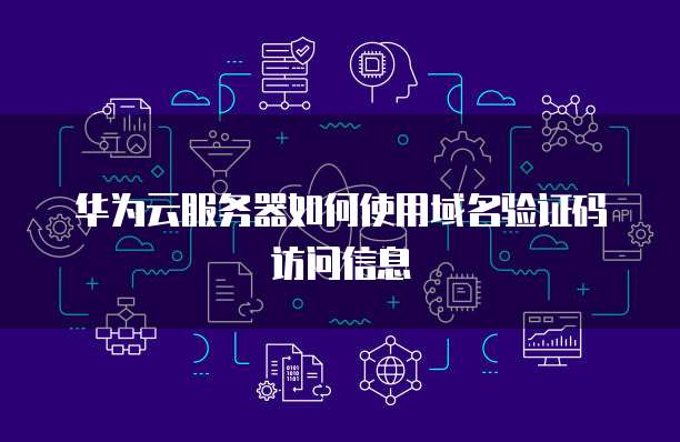 华为云服务器如何使用域名验证码访问信息