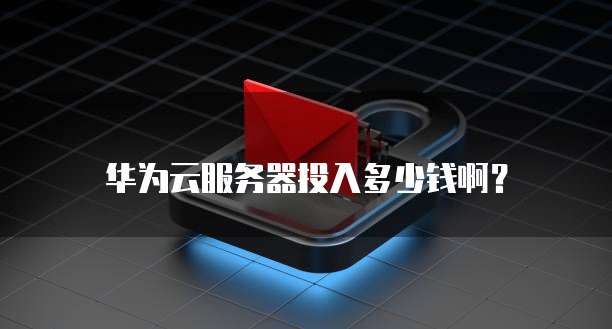 华为云服务器投入多少钱啊?