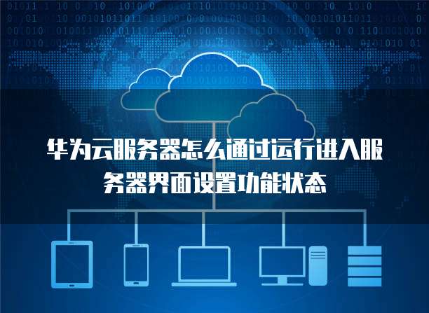 华为云服务器怎么通过运行进入服务器界面设置功能状态
