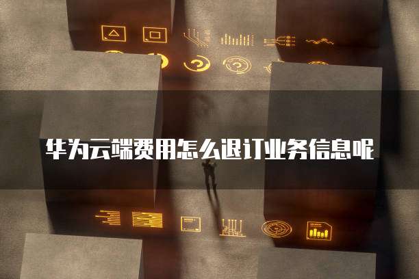 华为云端费用怎么退订业务信息呢