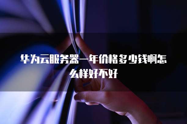华为云服务器一年价格多少钱啊怎么样好不好