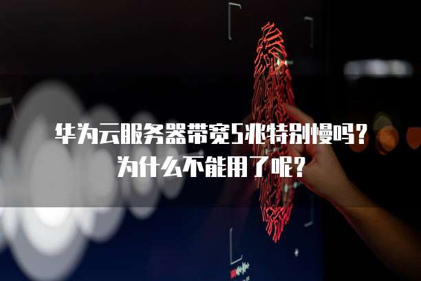 华为云服务器带宽5兆特别慢吗?为什么不能用了呢?