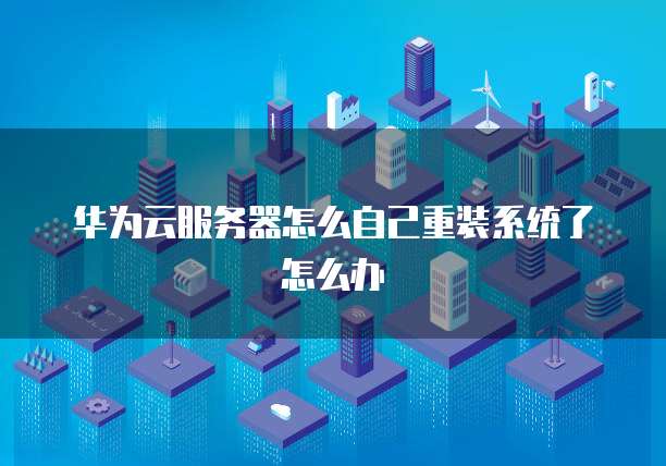 华为云服务器怎么自己重装系统了怎么办
