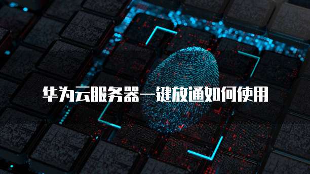 华为云服务器一键放通如何使用