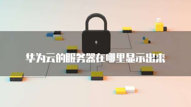 华为云的服务器在哪里显示出来