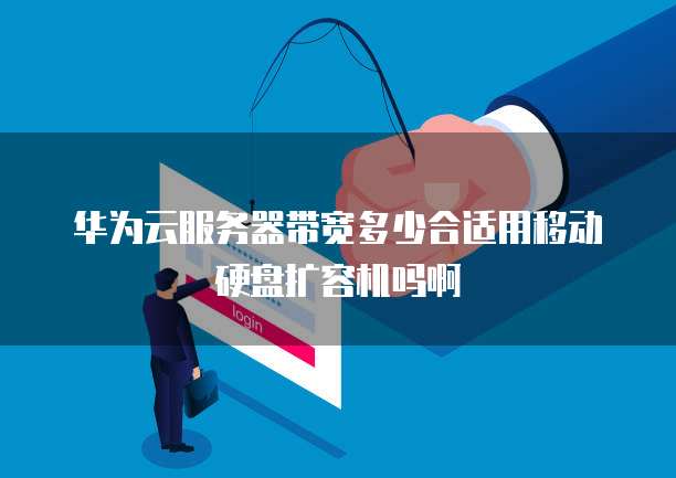 华为云服务器带宽多少合适用移动硬盘扩容机吗啊