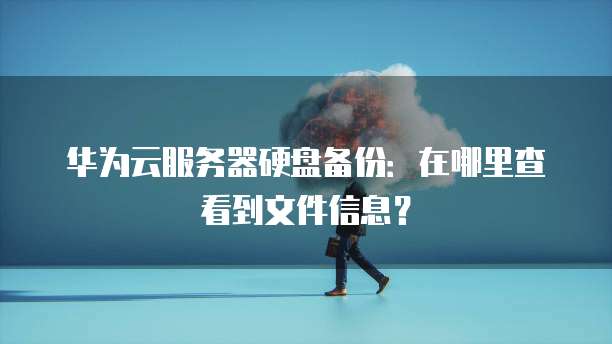 华为云服务器硬盘备份：在哪里查看到文件信息？