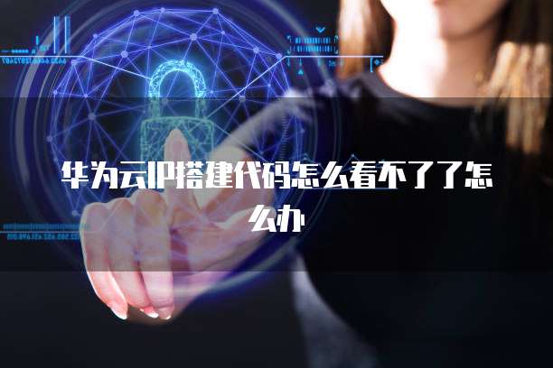 华为云IP搭建代码怎么看不了了怎么办