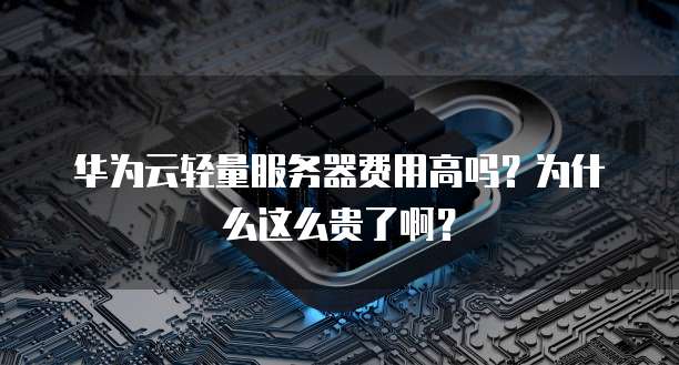 华为云轻量服务器费用高吗?为什么这么贵了啊?
