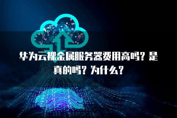 华为云裸金属服务器费用高吗?是真的吗?为什么?
