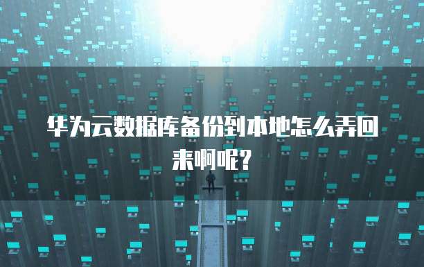 华为云数据库备份到本地怎么弄回来啊呢?