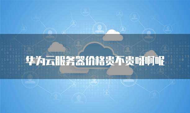华为云服务器价格贵不贵呀啊呢