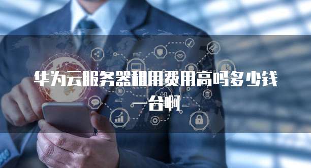 华为云服务器租用费用高吗多少钱一台啊