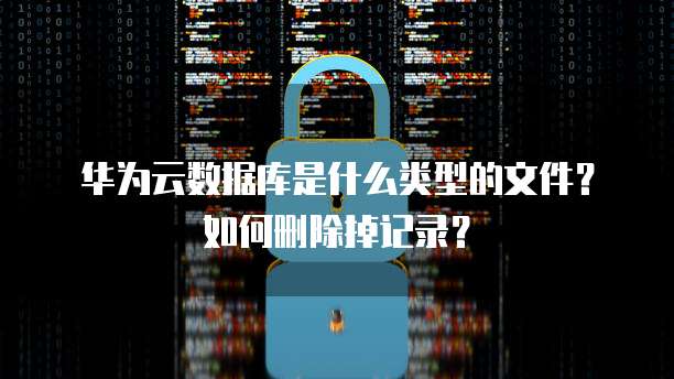 华为云数据库是什么类型的文件?如何删除掉记录?