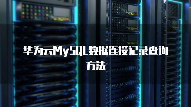 华为云MySQL数据连接记录查询方法
