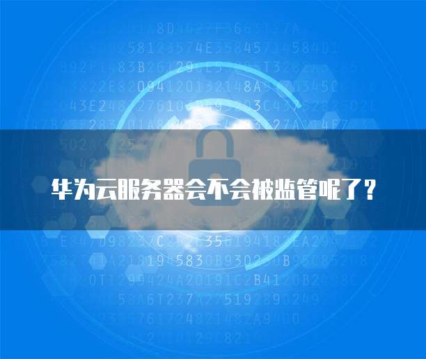 华为云服务器会不会被监管呢了？