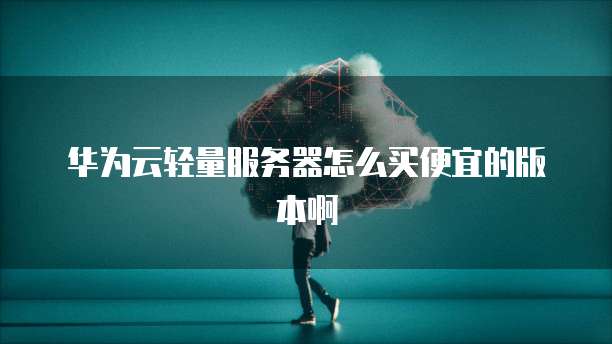 华为云轻量服务器怎么买便宜的版本啊