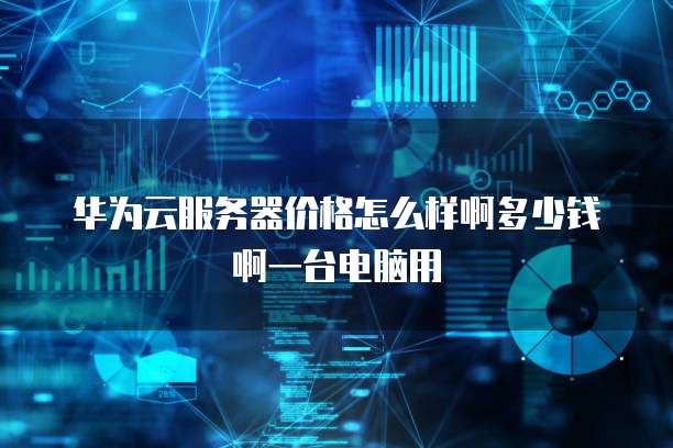 华为云服务器价格怎么样啊多少钱啊一台电脑用