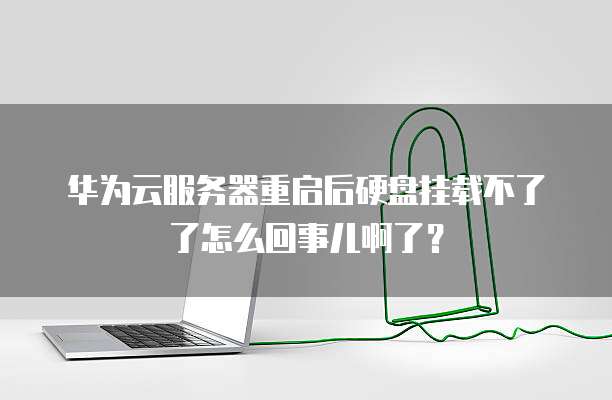 华为云服务器重启后硬盘挂载不了了怎么回事儿啊了?