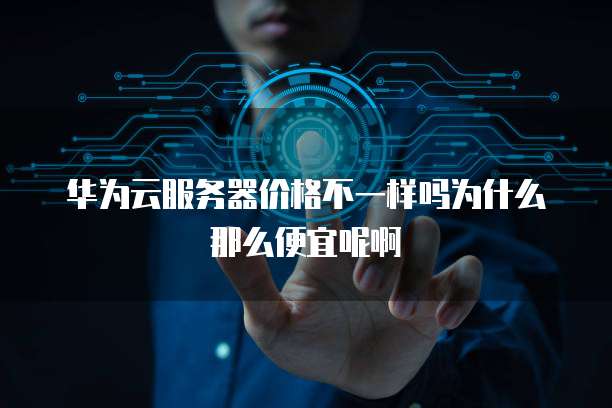 华为云服务器价格不一样吗为什么那么便宜呢啊