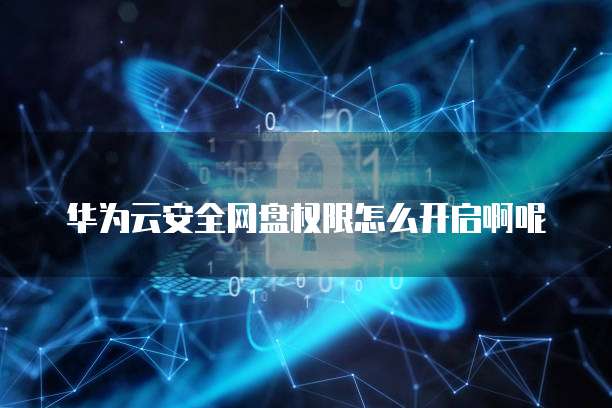 华为云安全网盘权限怎么开启啊呢