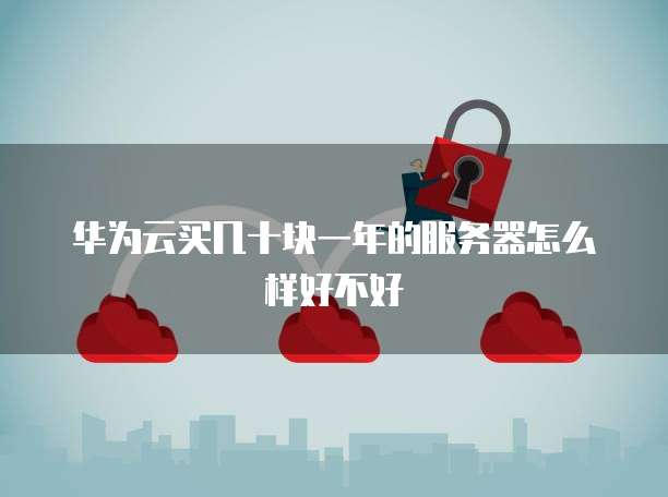 华为云买几十块一年的服务器怎么样好不好