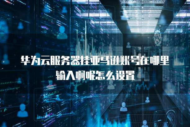 华为云服务器挂亚马逊账号在哪里输入啊呢怎么设置