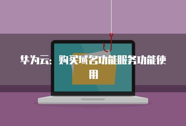 华为云：购买域名功能服务功能使用