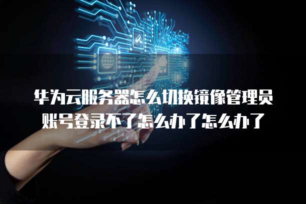 华为云服务器怎么切换镜像管理员账号登录不了怎么办了怎么办了