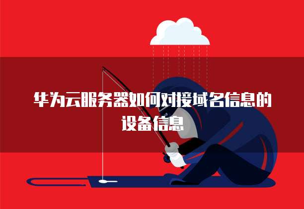 华为云服务器如何对接域名信息的设备信息