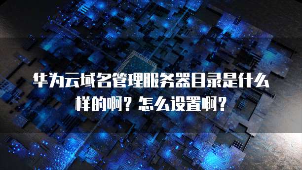 华为云域名管理服务器目录是什么样的啊?怎么设置啊?